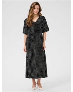 Платье миди Gwen с рукавами-фонариками в горошек из вискозы LENZING ECOVERO Kaffe