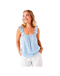 Футболка без рукавов F50020, синий Garcia