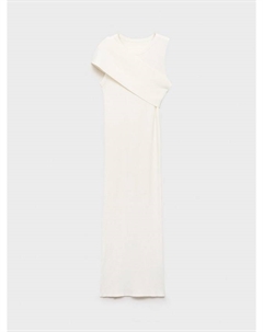 Parisi асимметричное платье миди без рукавов с бретелями, White Mango