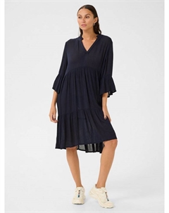 Платье Marianah Amber с V-образным вырезом, Mid Blue Kaffe