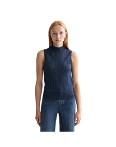 Футболка без рукавов Metallic Pointelle Knitted, синий Scotch&soda