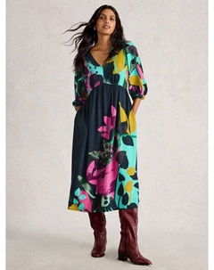 Платье миди Lucy Abstract, Multi White stuff