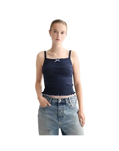 Футболка без рукавов Pointelle Knitted, синий Scotch&soda