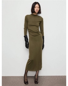 Платье Brat Midi, Beige/Khaki Mango