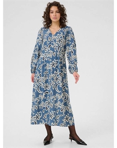 Платье миди с абстрактным принтом Dahlia, Blue/Multi Kaffe