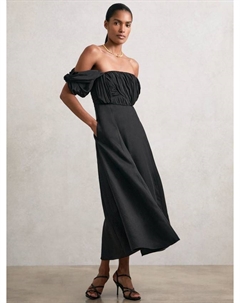 Платье миди Frankie Bardot с открытой спиной и декольте Reiss