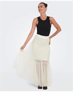 Плиссированная короткая юбка, белый Only