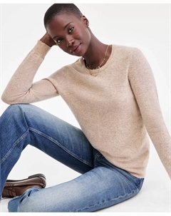 Женский длинный свитер с длинными рукавами из 100% кашемира, PXS-3X, перламутровый серо-коричневый Charter club