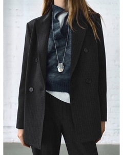 Irise полосатый двубортный блейзер Mango