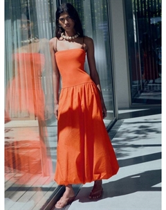 Луиджи бесшовное макси-платье, Orange Mango
