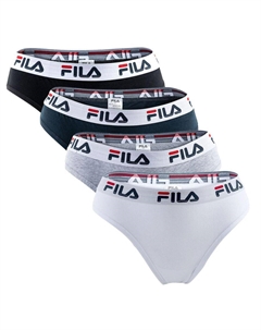 Женские трусы-слипы, 4 пары, удобная посадка Fila