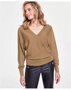 Женский свитер с V-образным вырезом, размеры P/XS-3X, создано для Macy's I.n.c. international concepts