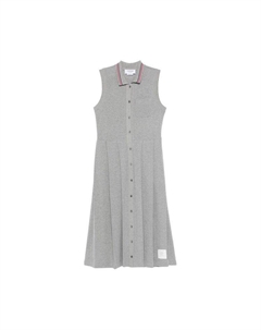 Платье Sleeveless Pleated Bottom Polo Dress 'Light Grey' Thom browne