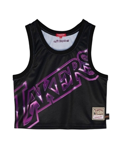 Женская укороченная майка LA Lakers Big Face 4.0 Mitchell and ness