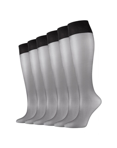 Носки Kniestrümpfe 6 шт fine 3D premium 20 Denier, черный Camano