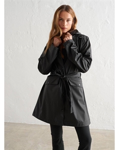 Женская куртка-дождевик водонепроницаемая черная Aim'n