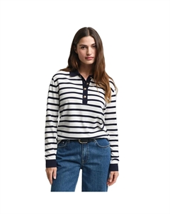 Поло с длинным рукавом Breton, белый Gant