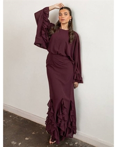 Платье-макси оверсайз из переработанных материалов Anaya with love