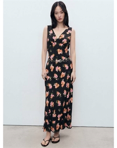 Цветочное макси-платье Rocio, Black Mango