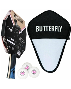 1x Ракетка для настольного тенниса Дмитрия Овчарова Platinum + Чехол + 3 мяча для настольного тенниса Butterfly