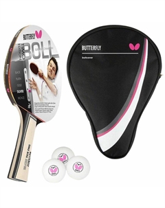 Ракетка для настольного тенниса 1x Timo Boll Silver 85015 + чехол + 3 мяча Butterfly