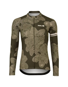 Джерси с длинным рукавом Striped Flower Essential, зеленый Agu