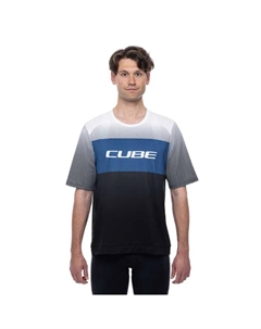 Джерси эндуро с коротким рукавом Teamline CMPT, синий Cube