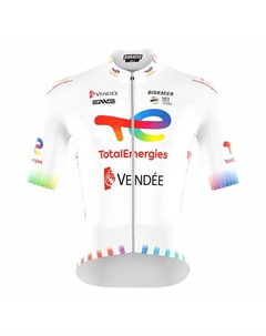 Джерси Epic Team Total Energies 2025 short sleeve, белый Bioracer