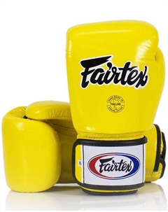 Боксерские перчатки BGV1, желтые, 16 унций. Fairtex