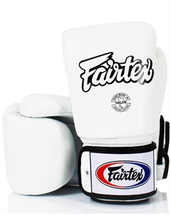 Боксерские перчатки BGV1, белые, 16 унций. Fairtex