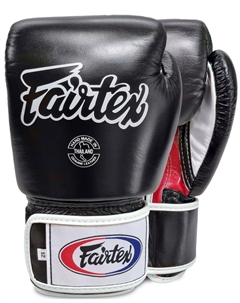 Боксерские перчатки BGV1, черные/красные/белые, 12 унций. Fairtex