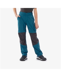 Детские брюки на молнии, размер 122-170, походные - MH500 синего цвета Quechua