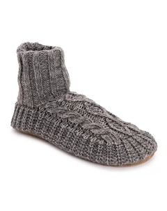 Мужские тапочки-угги с кабельным узором, загар/бежевый Muk luks