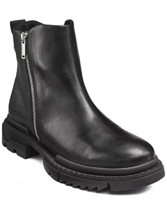 Мужские ботинки Mixed Media с двумя молниями, черный Karl lagerfeld paris