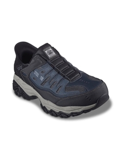 Слипоны Hands Free Slip-ins Work Cankton Faison Steel Toe Work Sneaker - Men's, темно-синий Skechers
