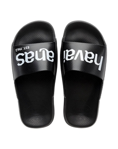 Унисекс пляжные шлепанцы Slide Classic Logomania, черный Havaianas