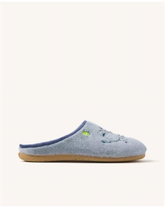 Мужские домашние тапочки с рисунком, надписью и мягкой меховой стелькой, светло-серый Hot potatoes