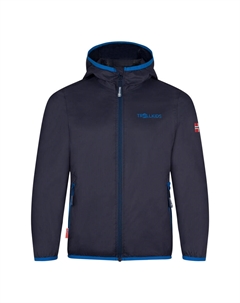 Детская куртка-дождевик Trolltunga темно-синяя/кобальтово-синяя Trollkids