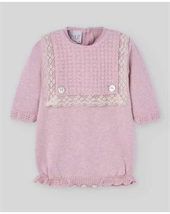 Комбинезончик для младенца с вышивкой, коллекция Пасха PAZ Rodríguez, светло-розовый Paz rodriguez