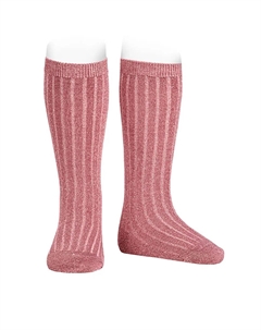 Яркие высокие носки, розовый Condor