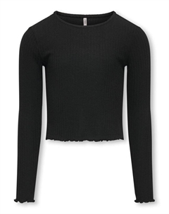 Рубашка с длинным рукавом KOGNELLA L/S O NECK TOP, черный Kids only