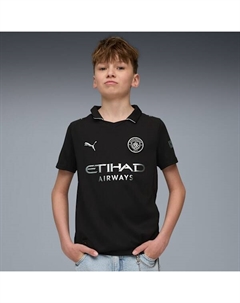 Футболка для больших детей Manchester City 25/26 Away Replica, черный Puma
