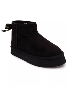 Маленькие и большие девичьи старинные ботильоны, черный Juicy couture