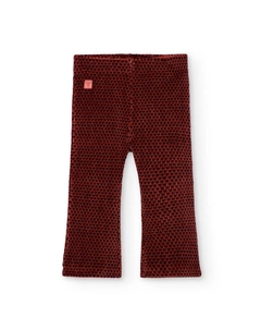 Широкие вельветовые брюки для девочки с микроузором, оранжевый Boboli