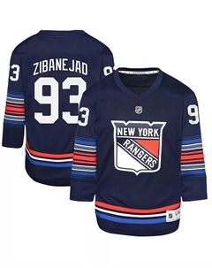 Альтернативная реплика майки игрока Big Boys Mika Zibanejad Navy New York Rangers Outerstuff