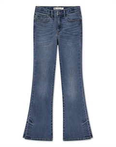 Джинсовые расклешенные брюки с высокой посадкой и разрезом 726 для девочек, синий Levi's®