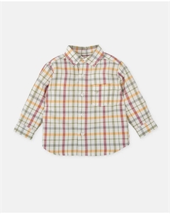 Детская рубашка в разноцветную клетку Tutto piccolo