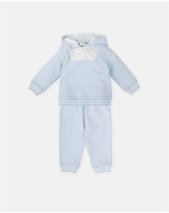 Детский комплект из двух предметов с капюшоном голубого цвета Tutto piccolo