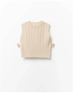 Вязаный жилет, светло-бежевый Сфера