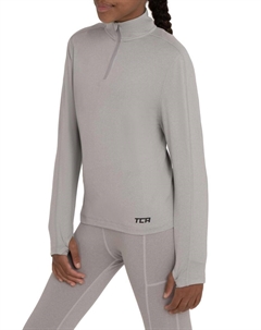 Легкая быстросохнущая рубашка для бега для девочек с карманом на молнии Tca